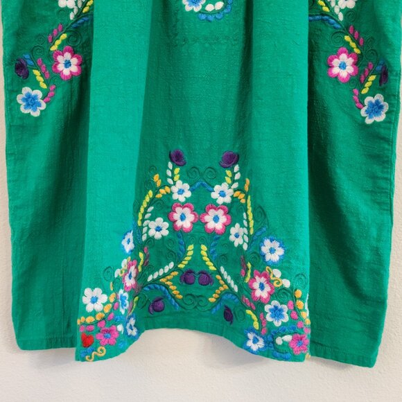 YZXDORWJ Peasant Top XL Embroidered Floral Boho Artsy Mexican Artsy Cotton - Picture 8 of 16